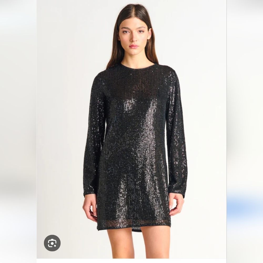 DEX sequin Long Sleeve Mini dress NWT Sz S/P